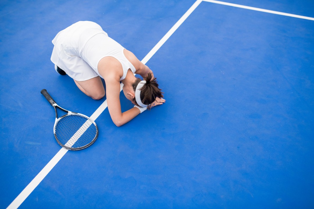 Frustrated Tennis player 